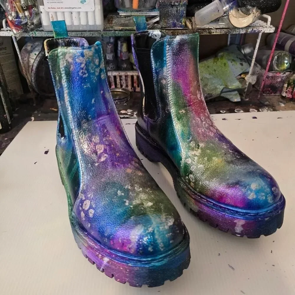 No-brand Women's Blue and Purple Footwear